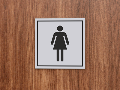 Табличка на дверь туалет